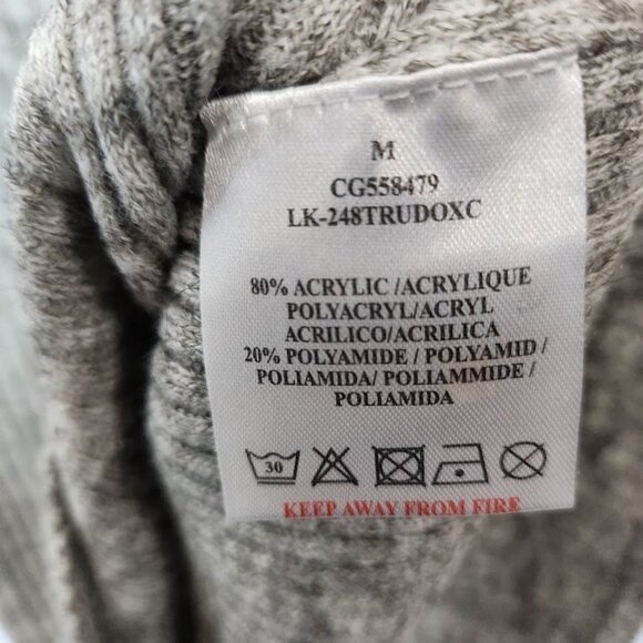 Brave Soul Knit Rollneck Sweater in Marled Gray -‎ Size Medium - Picture 6 of 6